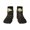 3 Black, variant on Western Desert Skull Cowboy Pattern Quarter Crew Socks,Toe Seamed Ankle Socks,Cotton Cushioned Breathable Athletic Crew Sports Socks