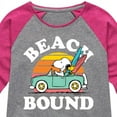 thumbnail image 3 of Peanuts - Beach Bound - Toddler and Youth Girls Shirt Tail Raglan, 3 of 5