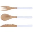 thumbnail image 1 of Japanese Wooden Cutlery Set, Exquisite Cutlery Set  High Hardness Easy To Clean Safe  For Kitchen Black,White, 1 of 8