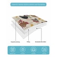 thumbnail image 4 of Twin XL Quilt Bedding Set, Farmhouse Rooster Reversible Summer Quilt 3 Pieces, Vintage Watercolor Flowers Wood Grain Lightweight Bedspreads Coverlets with 2 Pillow Shams for All Seasons, 4 of 5