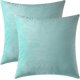 thumbnail image 1 of CHAO Fundas de almohada decorativas, fundas de cojín de terciopelo, fundas de almohada sólidas para almohadas de sofá y cama, amarillo mostaza, 20 x 20 pulgadas, juego de 2 20 * 20 pulgadas 2 piezas t, 1 of 4