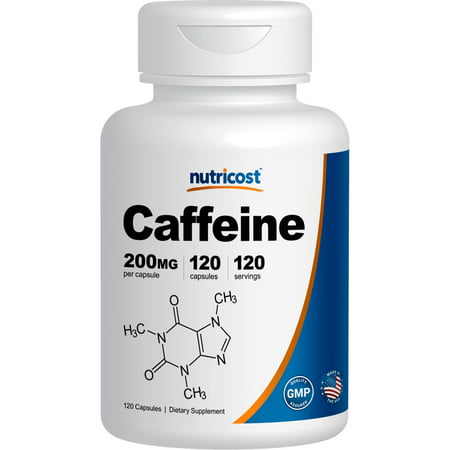Nutricost Caffeine Pills 200mg 120 Capsules