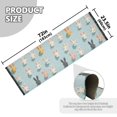 thumbnail image 5 of Yayeee Runner Rug for Bedroom 2'x6' Machine Washable Hallway Non Slip Mat, Green Cute Rabbits, 5 of 8