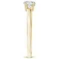 thumbnail image 3 of ANGARA Natural Diamond Three Stone Engagement Ring in 14K Yellow Gold for Women (Size-4.8mm| Color-H| Clarity-SI2) | April Birthstone, Anniversary, Jewelry Gift for Women | Natural Diamond Ring, 3 of 10