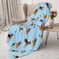 thumbnail image 3 of Rateoe German Shepherd Dog Pattern Flannel Throw Blanket, Ultra-soft Blanket for Bed, Couch, Car, Hypoallergenic Anti-pilling blanket-40"x30"(Vertical), 3 of 6