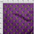 thumbnail image 2 of oneOone Organic Cotton Poplin Twill Fabric Leaves|Bird & Floral Block Decor Fabric Printed BTY 42 Inch Wide, 2 of 4