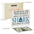 thumbnail image 2 of Jennygems Always Be a Shark Wood Sign, 2 of 9
