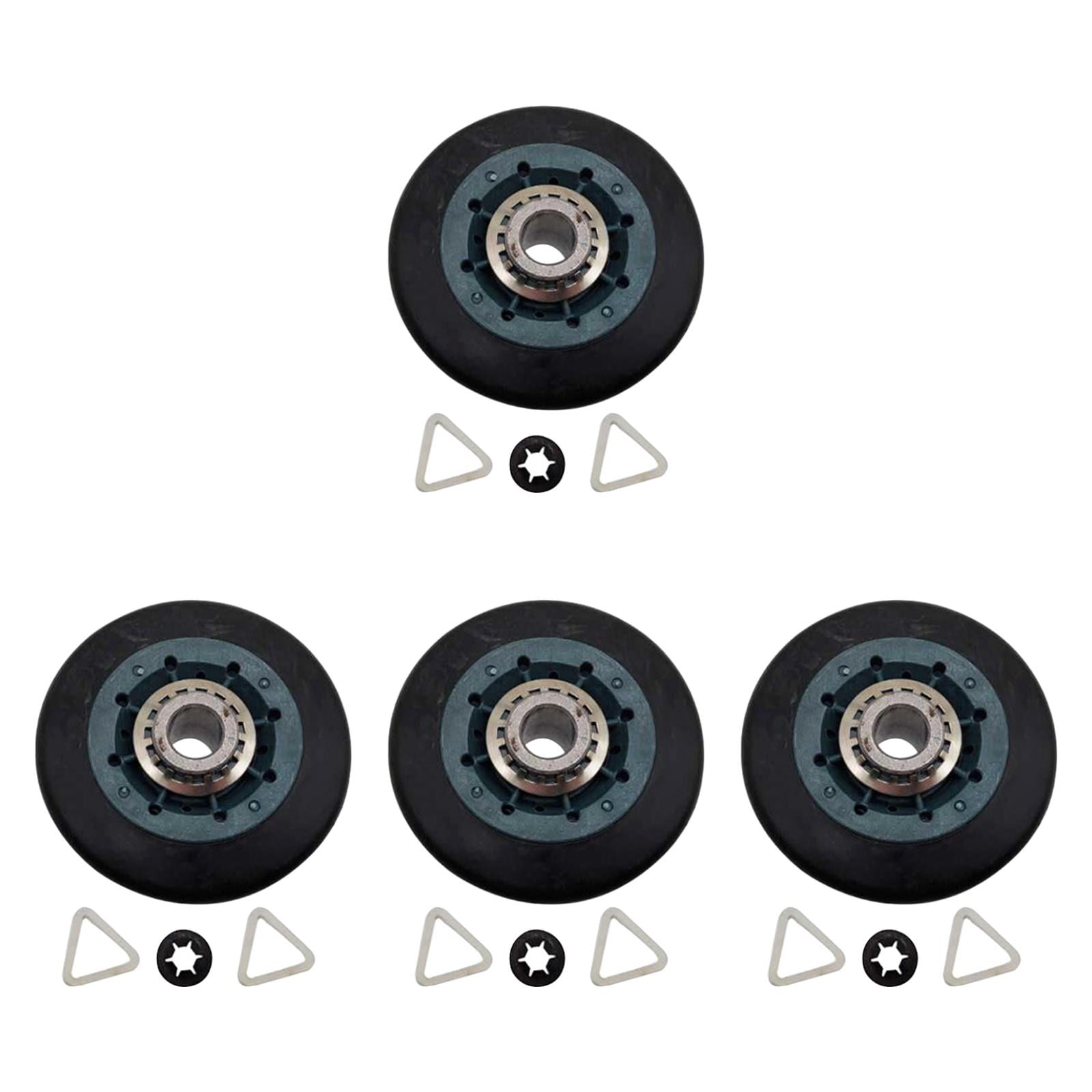 Fiocias 4 Pieces Dryer Drum Rollers Parts Household Appliance Accessories Replace Wheels