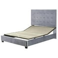 thumbnail image 4 of Pemberly Row Modern Microfiber Upholstered King Panel Bed in Shale, 4 of 9