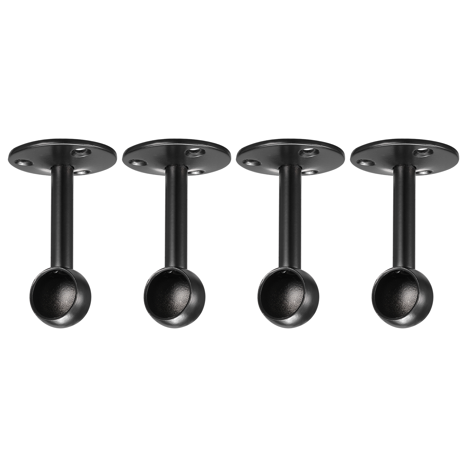 Uxcell Rod Ceiling Mount Brackets, 0.65'' Stainless Steel Wardrobe Pipe