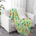 thumbnail image 2 of Cute Dinosaur Cartoon Pattern Soft Sherpa Fleece Throw Blanket, Warm Cozy Plush Blanket for Sofa Bed Couch, All Season, 40"x50", 2 of 5