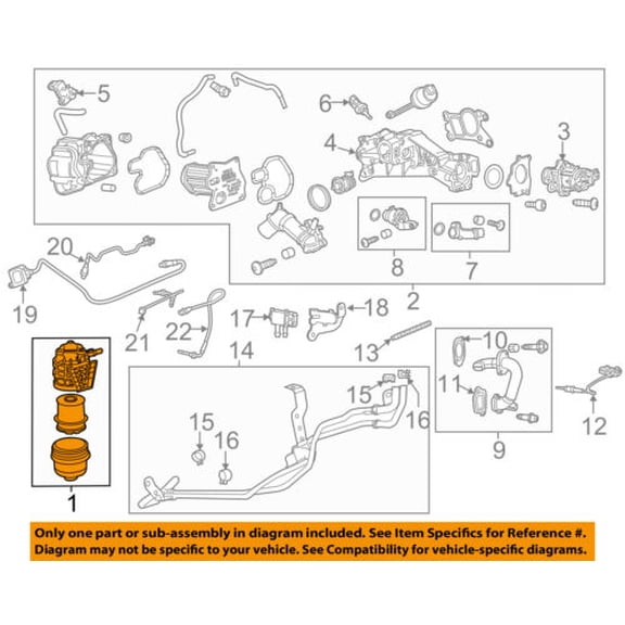 Chevrolet GM OEM 14-15 Cruze EGR System-Filter 22937278