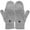 Grey, variant on Women’s Winter Warm Wool Blend Knitted Convertible Fingerless Gloves with Mitten Cover in Grey for Cold Weather
