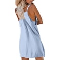 thumbnail image 3 of Women Tennis Dress Built in Shorts Adjustable Straps Hot Shot Mini Dress Athletic Workout Golf Dresses with Pockets, 3 of 6