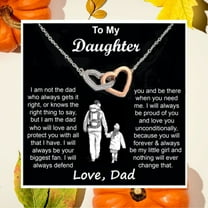 To My Daughter Necklace from Dad Birthday Graduation Gift to Daughter from Dad