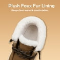 thumbnail image 3 of Apakowa Boys Fall Winter Boots Warm Girls Boys Winter Snow Boots with Faux Fur (Toddler/Little Kid/Big Kid), 3 of 7