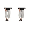 thumbnail image 3 of Sonducket Pantalones casuales ligeros y transpirables para mujer con cintura elástica. Los pantalones están hechos de algodón. Type8 NO8, 3 of 6