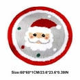 thumbnail image 3 of Christmas JoyMoreHome Christmas Round Decorative Area Rugs,23.6"x23.6" Non-Slip Plush Decorative Rug Indoor Christmas Mats,Soft Holiday Decor Circle Rug Carpet for Bedroom Nursery Kitchen, 3 of 6