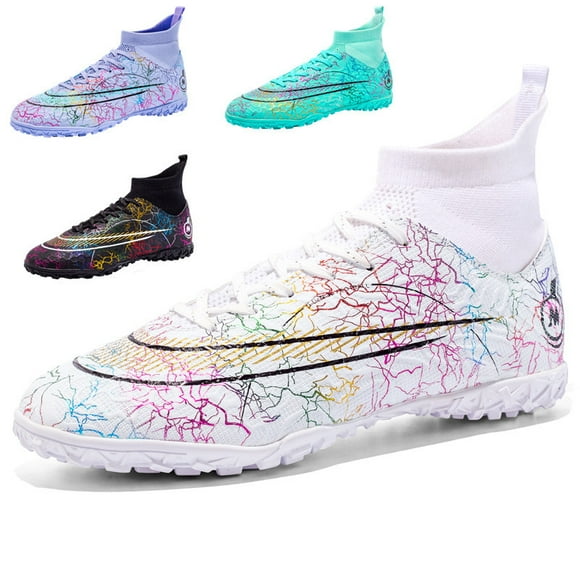 Mens Soccer Shoes Non-Slip Football Boots Cleats Grass Soccer Sneakers