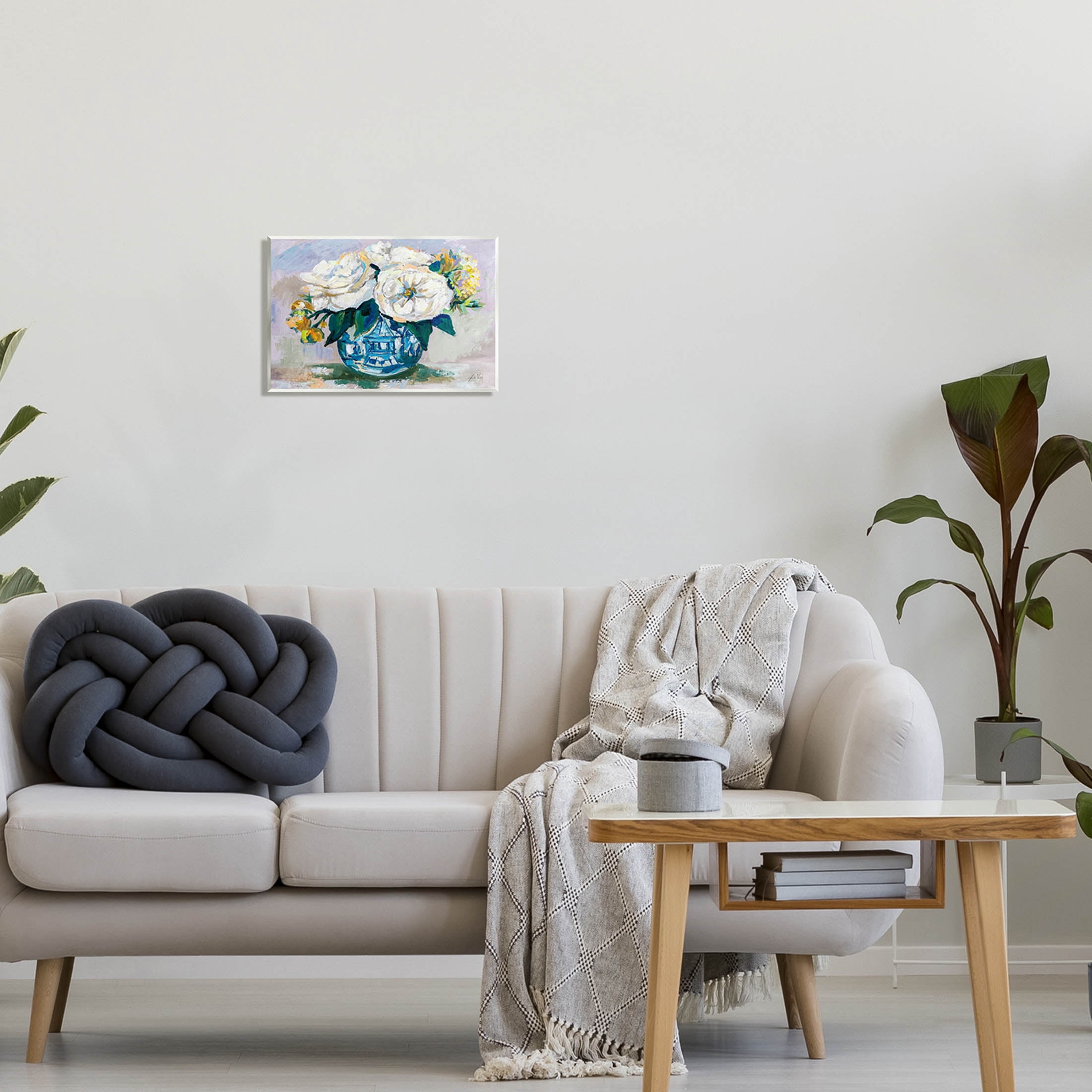 Stupell Industries Bold Modern Flower Bouquet Blossoms Painting Unframed Art Print Wall Art, Design by Jeanette Vertentes