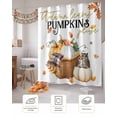 thumbnail image 7 of Owl Pumpkin Shower Curtain Set ，Waterproof Fabric Shower Curtains Fall Maple Leaf Shower Curtains for Bathroom,Bathroom Decor 54x"78", 7 of 7