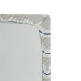thumbnail image 2 of Ambesonne Cartoon Fitted Sheet, Ship Whale Waves, Queen Size, Beige Blue White, 2 of 2