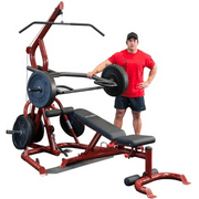 Body-Solid GLGS100P4 Corner Leverage Gym Package (New)