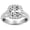 Platinum, variant on 1.75 to 8.75 Carat LAB GROWN DIAMOND Split Shank Cushion Cut Diamond Engagement Ring (E-F Color VS2-SI1 Clarity) Platinum 1.75 Carat Size: 9