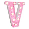 thumbnail image 1 of CSChome Warm White Alphabet Light LED Letter Light - Glitter Alphabet Sign with Hanging Hole, Night Light for Party Wedding Home Decoration, 1 of 7