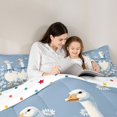 thumbnail image 4 of Manfei Teens Cartoon Animal Duck Full Size Comforter Sets 3 Pieces,Kids Boys Girls Kawaii Flowers Daisy Bedding Sets,Breathable Home Decor, 4 of 6