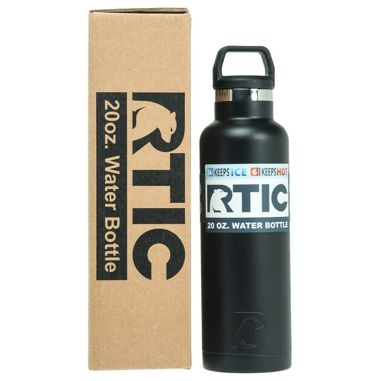 RTIC 26 oz Vacuum Insulated Water Bottle, Metal Stainless Steel Double Wall  Insulation, BPA Free Reusable, Leak-Proof Thermos Flask for Hot and Cold
