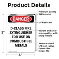 thumbnail image 2 of (2 Pack) D-Class Fire Extinguisher For OSHA Danger Sign 5 Inch X 3.5 Inch Vinyl Label Decal Sticker Weather Resistant, UV Protected for Workplace, Business, and Construction Site, Made, 2 of 7