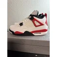 thumbnail image 3 of Ni - ke Air Jordan Retro 4 Red Cement Size 9.5, 3 of 5