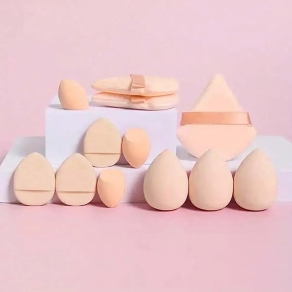 12Pcs Makeup Sponge Blender Beauty Egg Soft Cosmetic Puff , Multi-Functional Makeup Tools, Beauty Makeup Sponges For Blending BB Cream, Foundation, Powder To Create Flawless Complexion