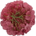 thumbnail image 3 of Silk Hydrangea Heads Artificial Flowers Heads with Stems for Home Wedding Decor,Pack of (Mauve), 3 of 5