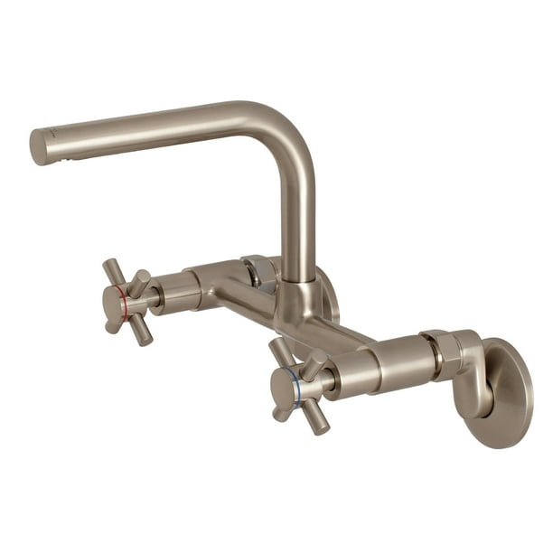 Kingston Brass Concord 8Inch Adjustable Center Wall Mount Kitchen