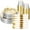 Clear Gold, variant on 350 PCS White and Gold Plastic Dinnerware Set for 50 Guests, 100 Disposable Plates for Party, 50 Pre Rolled Napkins with Gold Silverware, 50 Cups