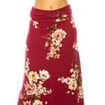 thumbnail image 5 of Women's Printed High Waisted A-Line Maxi Skirt with Foldable Waistband - Relaxed Fit, 5 of 5