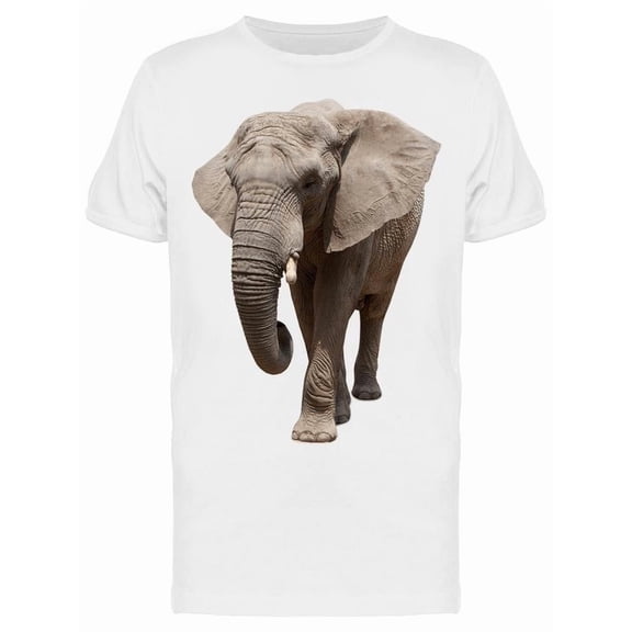 African Elephant Approaching T-Shirt Men -Image by Shutterstock, Male Small