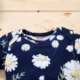 thumbnail image 4 of Mercatoo Baby Girl Romper New𝐛orn Outfits Floral Printed Romper Bodysuit Bowknot Shorts Clothes Set, 4 of 8