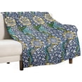 thumbnail image 2 of William Morris Floral Pattern Throw Blanket Flower Art Vintage Blanket for Sofa Bed Couch Chair Or Dorm 30"x40", 2 of 16