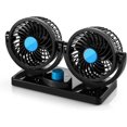 thumbnail image 1 of Ventilador eléctrico para coche de 12 V con cambiador de velocidad, enfriador de aire de verano para pasajeros, bebés y mascotas en el asiento trasero (rotación de 360 grados), 1 of 5
