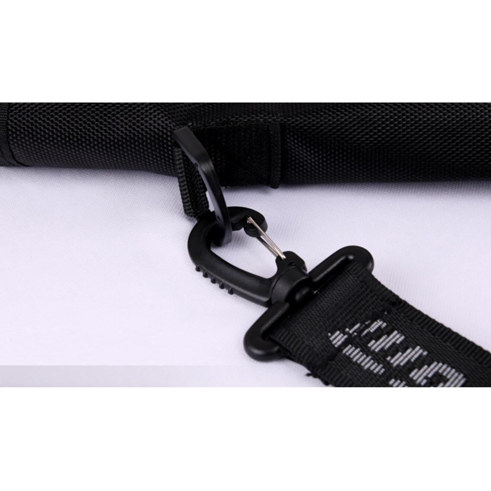harayaa Foldable Golf Club Carrier Driving Range Black Travel Bag For Men Women Portable Black Silver