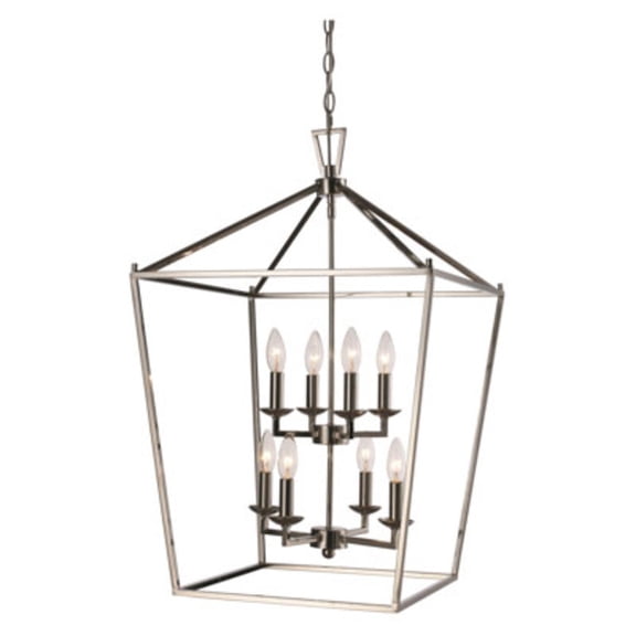Trans Globe Lighting 10268 Lacey 8 Light 19" Wide Chandelier - Chrome