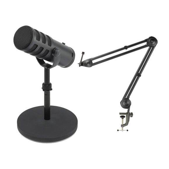 Micrófono Samson Q9U XLR/USB Dynamic Broadcast con soporte