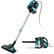 INSE Vacuum Cleaner Corded Stick Vacuum Cleaner 18KPA Powerful Suction 600W Motor Multipurpose 3 in 1 Handheld Vacuum Cleaner - Blue