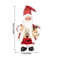 Animated Dancing Santa Claus Figurine with Lighted Scepter and Gift ...