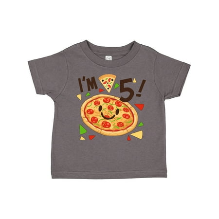 

Inktastic I m Five! Pizza Birthday Party Gift Toddler Boy or Toddler Girl T-Shirt