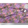 thumbnail image 3 of Soimoi Tissu en Rayonne Feuilles & Roses Imprimé 1 Yard 42 Pouces de Large, 3 of 3