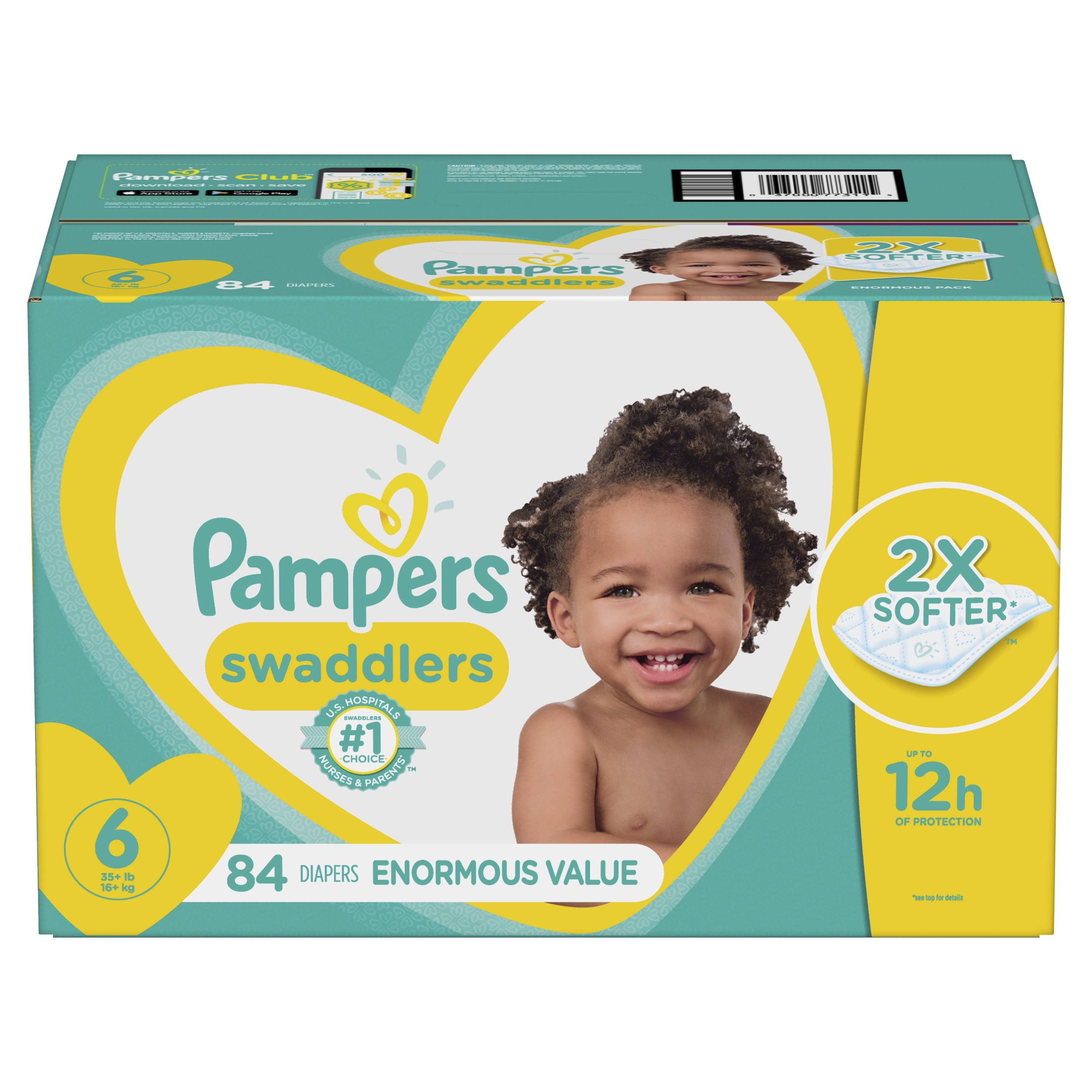 pampers swaddlers newborn 84 count price